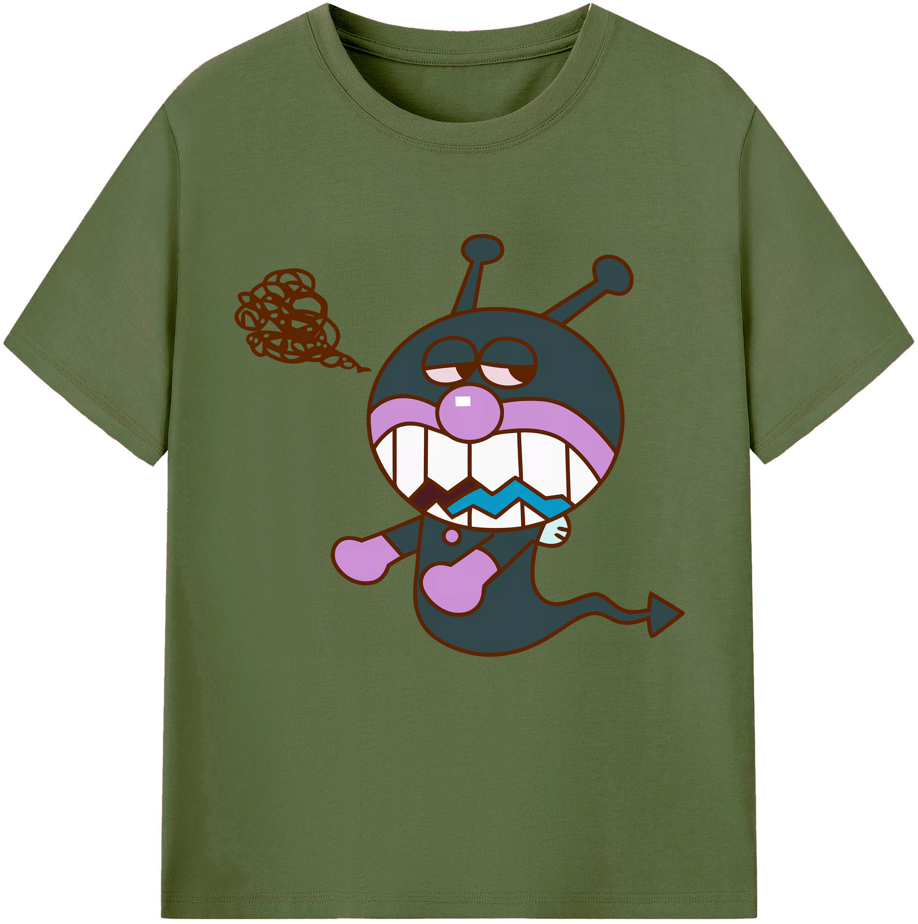 （画像用） アンパンマン Anpanman 綿100％半袖Tシャツ（フロントプリント）